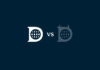 Globe symbols on the letter D.