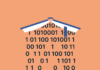 binary code falling out of a book