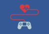 Game controller connected to a heart beat.