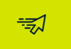 Cursor with speed lines.