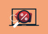 Price tag on laptop screen.